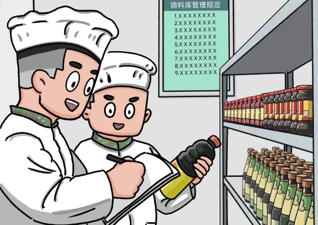 "由基层司务长,给养员和炊事班长,根据食物定量标