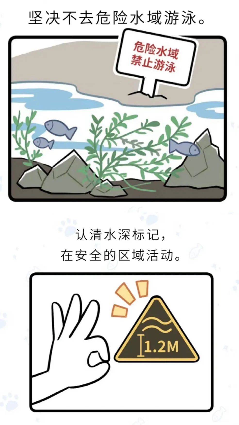 不要到不熟悉的水域游泳02私自下水游泳,不了解水性对自己的体力和