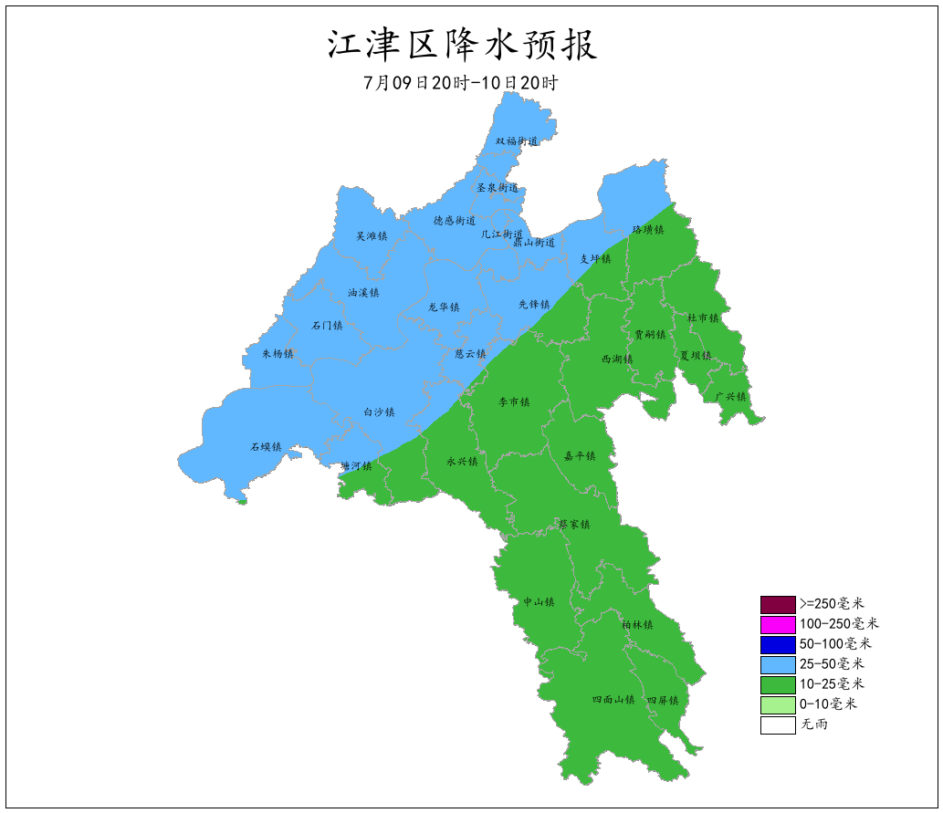 重庆市江津区详细地图图片