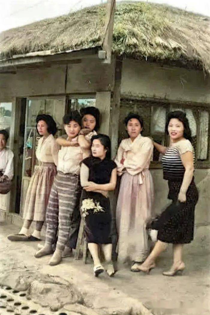 韩国50年代服饰图片