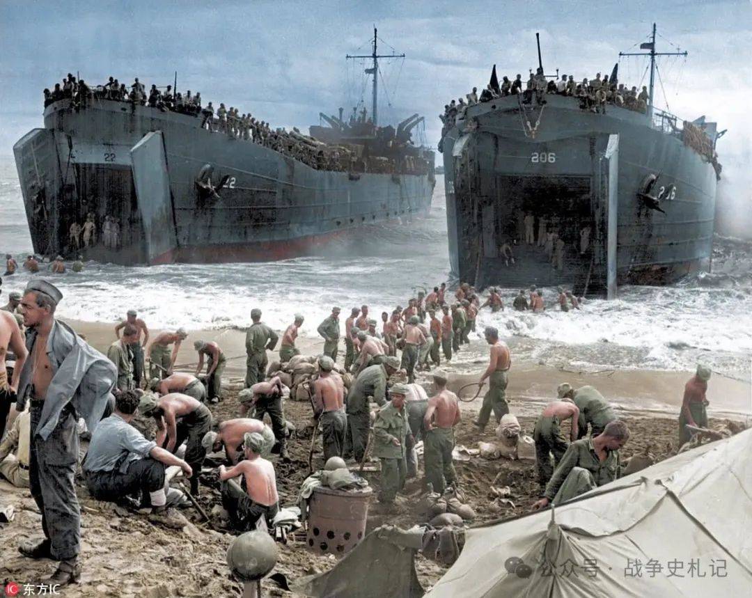 他们仅遭遇了日军轻微的抵抗,便迅速建立了空军前哨基地.