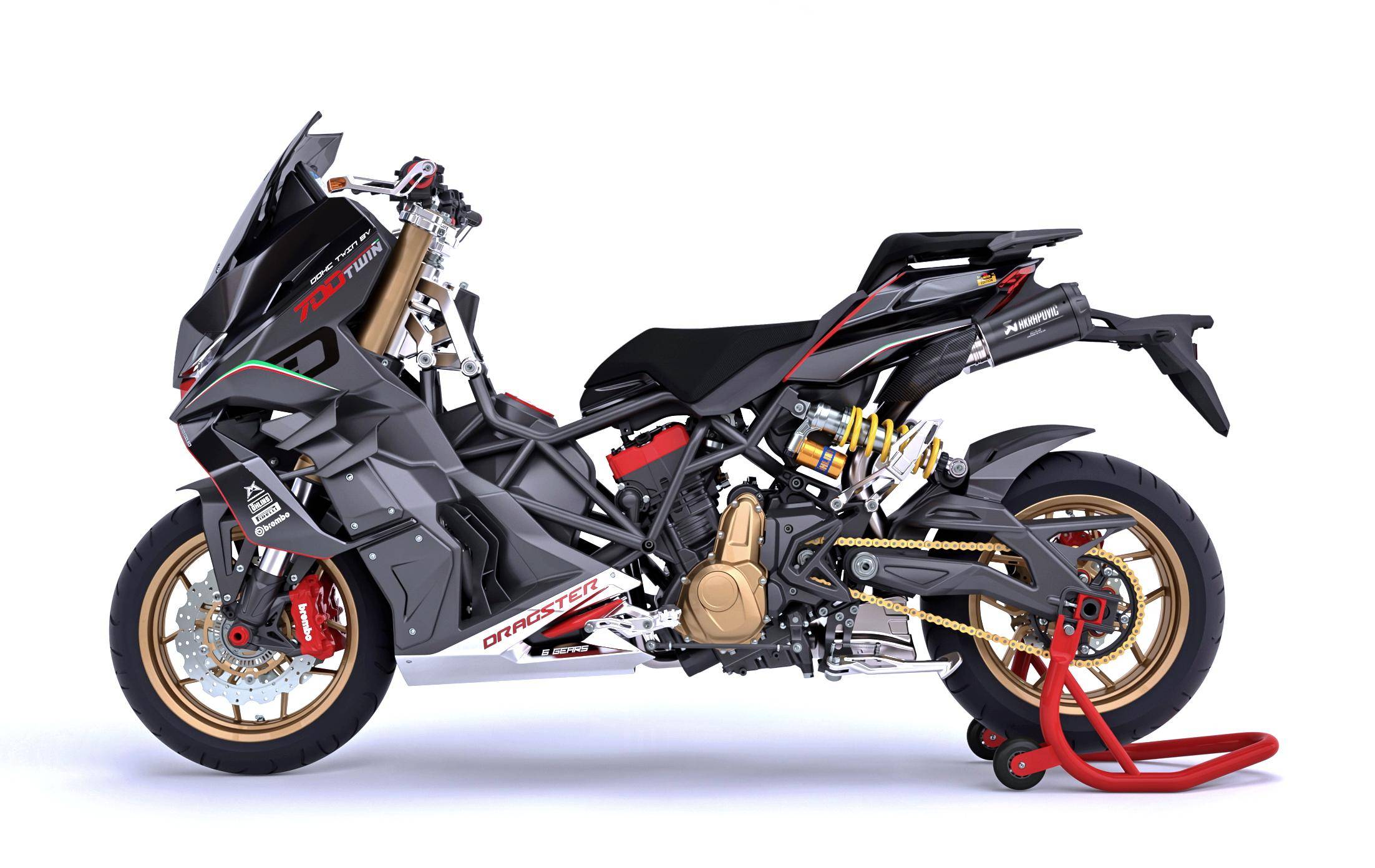 italjet 发布跑车踏板概念 dragster 700