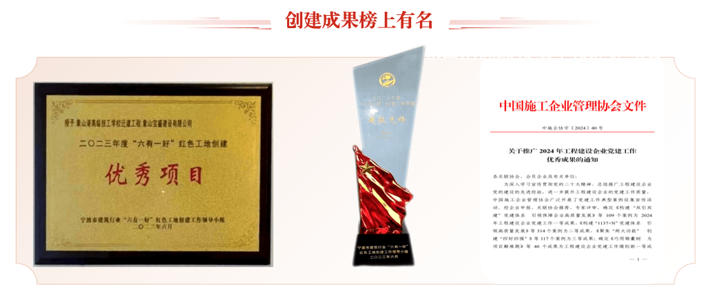 典型案例在全市推广，并荣获全国工程建设企业党建工作优秀成果二等奖。