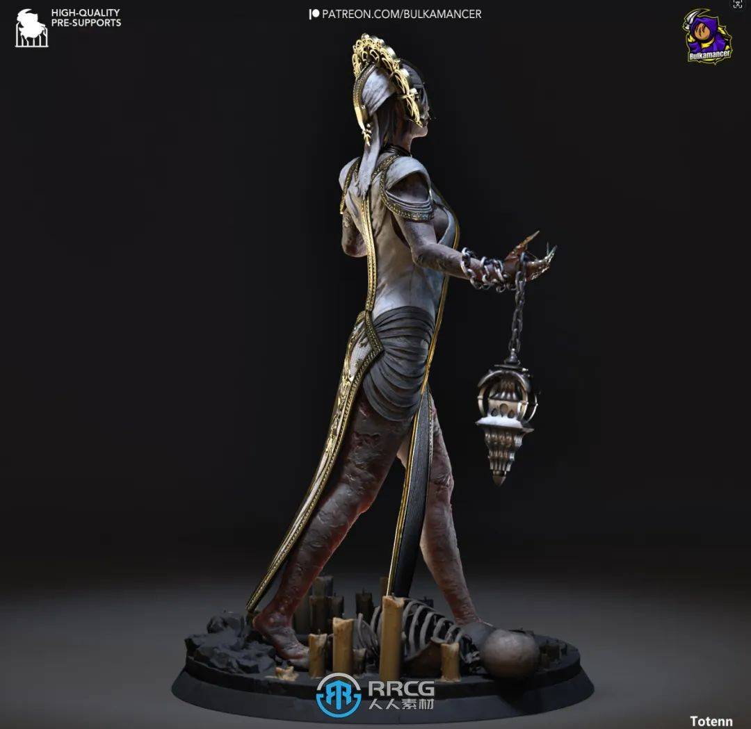 瘟疫亚迪莉丝《黎明杀机》游戏角色雕刻手办3d打印模型