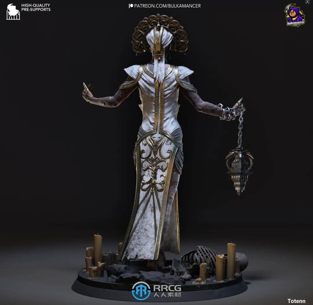 瘟疫亚迪莉丝《黎明杀机》游戏角色雕刻手办3d打印模型