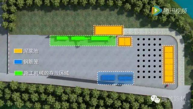 下面这个3d施工动画再现了钻孔灌注桩施工全流程,包括工准备,测量放样
