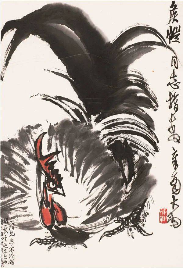 陈大羽笔下的大公鸡