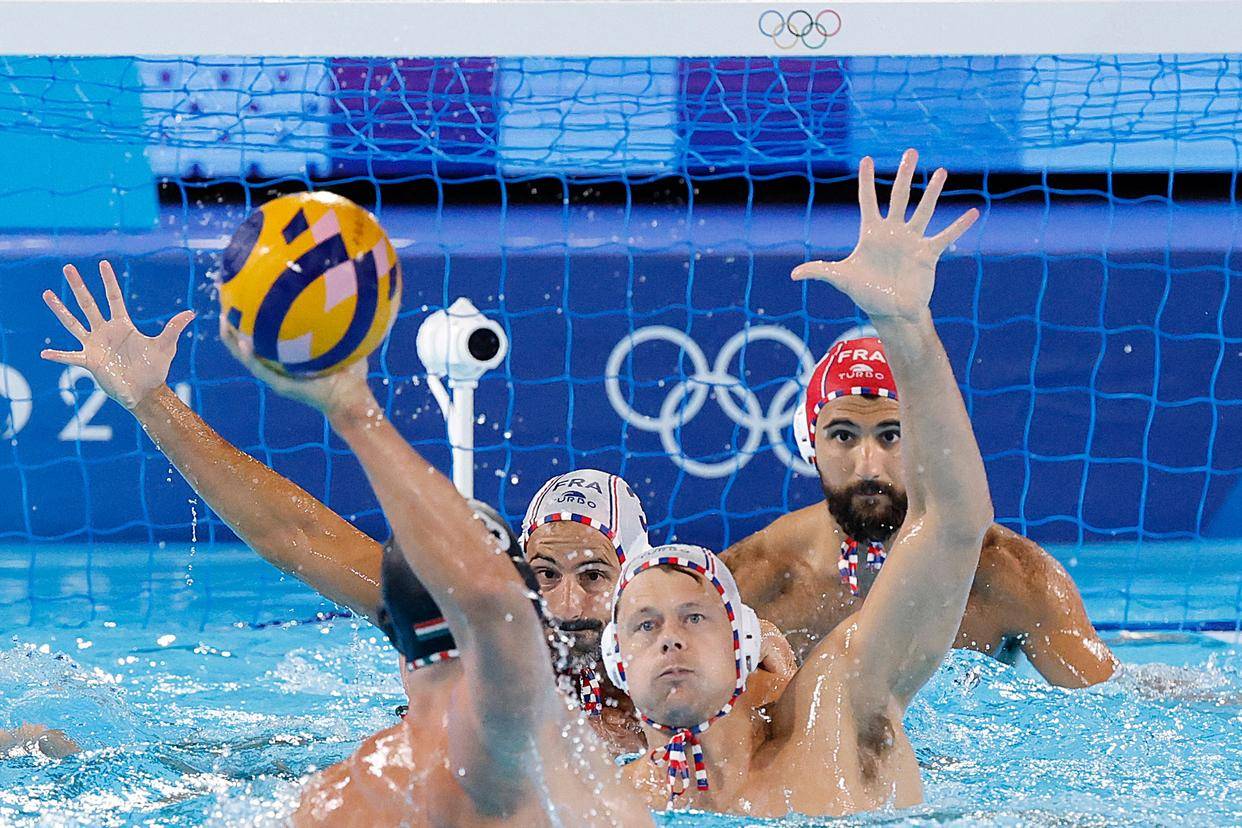 巴黎奥运会|水球——男子小组赛:匈牙利胜法国