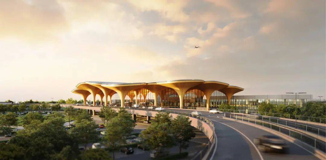 航站楼工程钢结构封顶!"家门口"的机场迎来最新进展