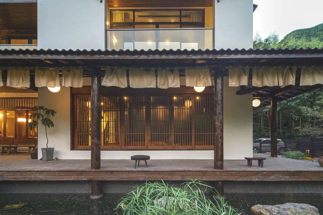 竹林间的禅意民宿|丘尺 ChillMont_喧嚣_庭院_设计的