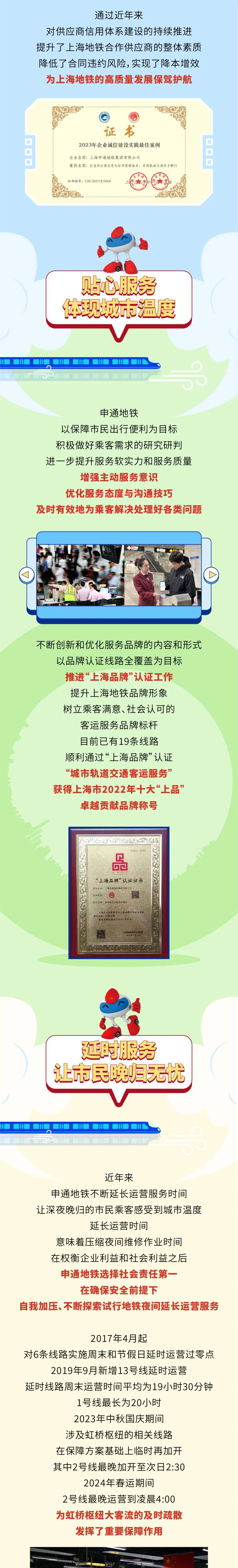 诚信兴商典型案例|上海申通地铁集团有限公司