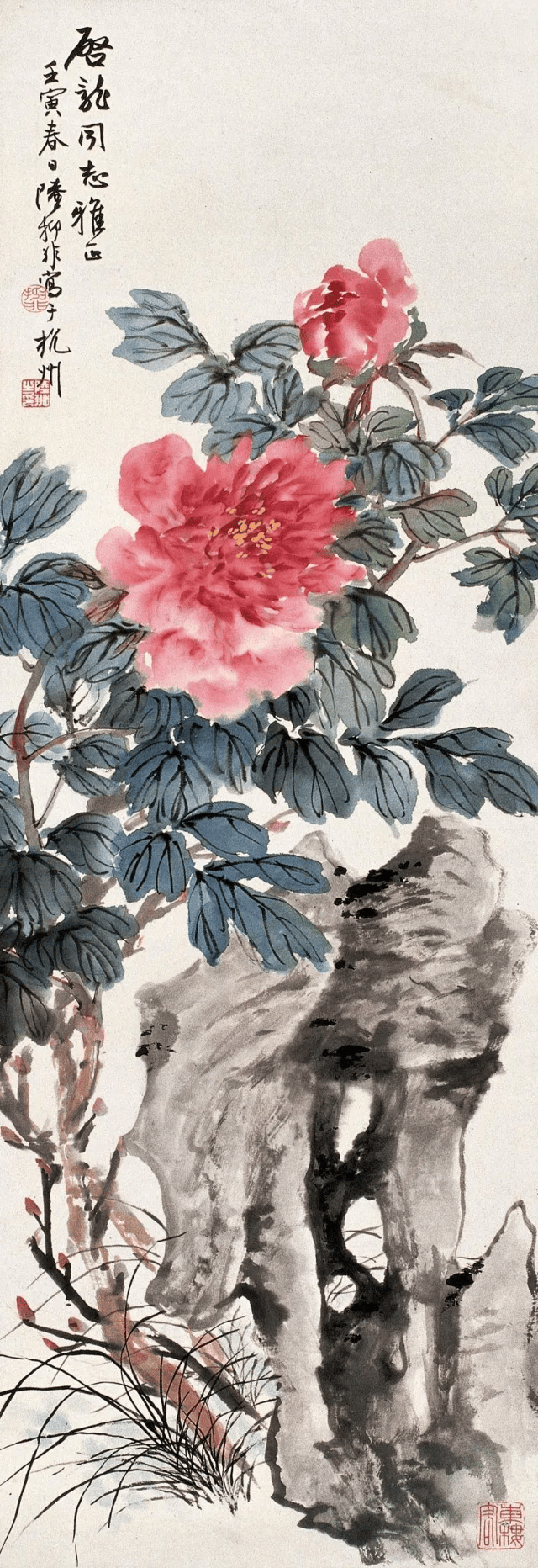 海派"四大名旦"精选花鸟作品,绝美!_绘画_艺术_笔墨