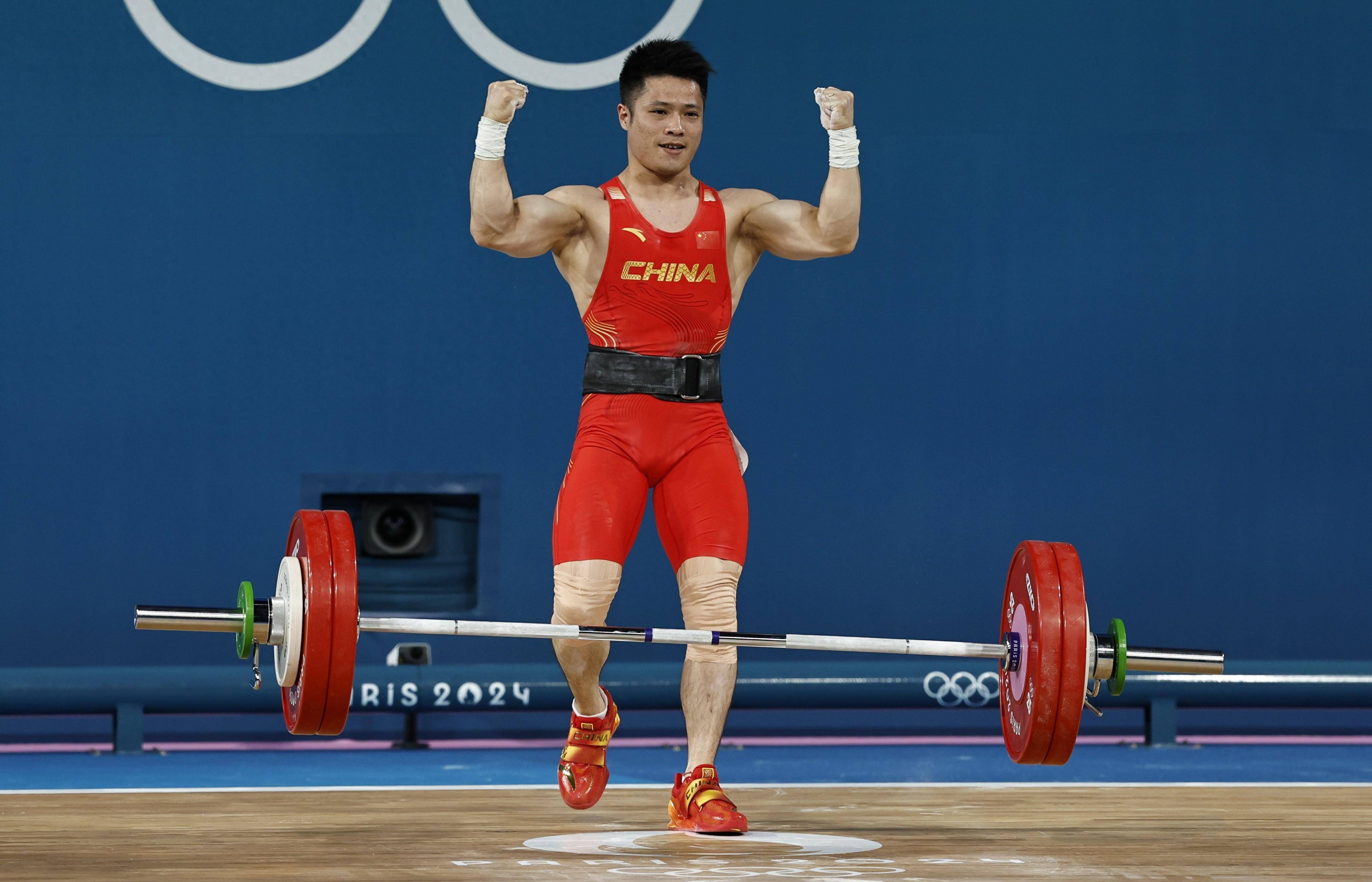中国力量!李发彬卫冕成功!蝉联举重男子61公斤级金牌!_挺举_选手_重量