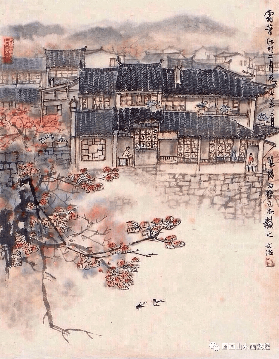 66幅国画大师宋文治的精品山水画作品赏析!