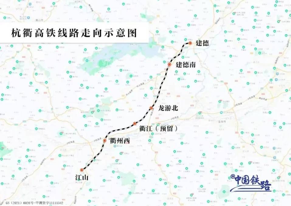 杭长高速全程路线图图片