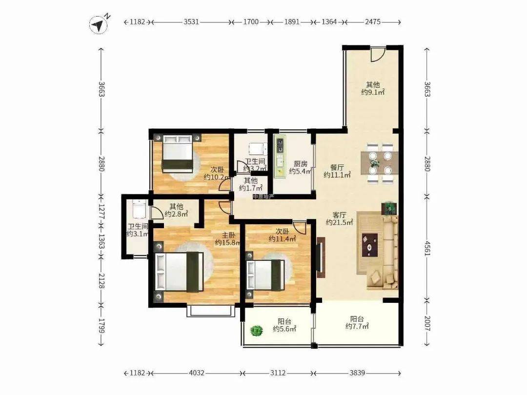 深圳湾南北通3房】深圳湾·3房 | 宝能太古城北区 116 m05