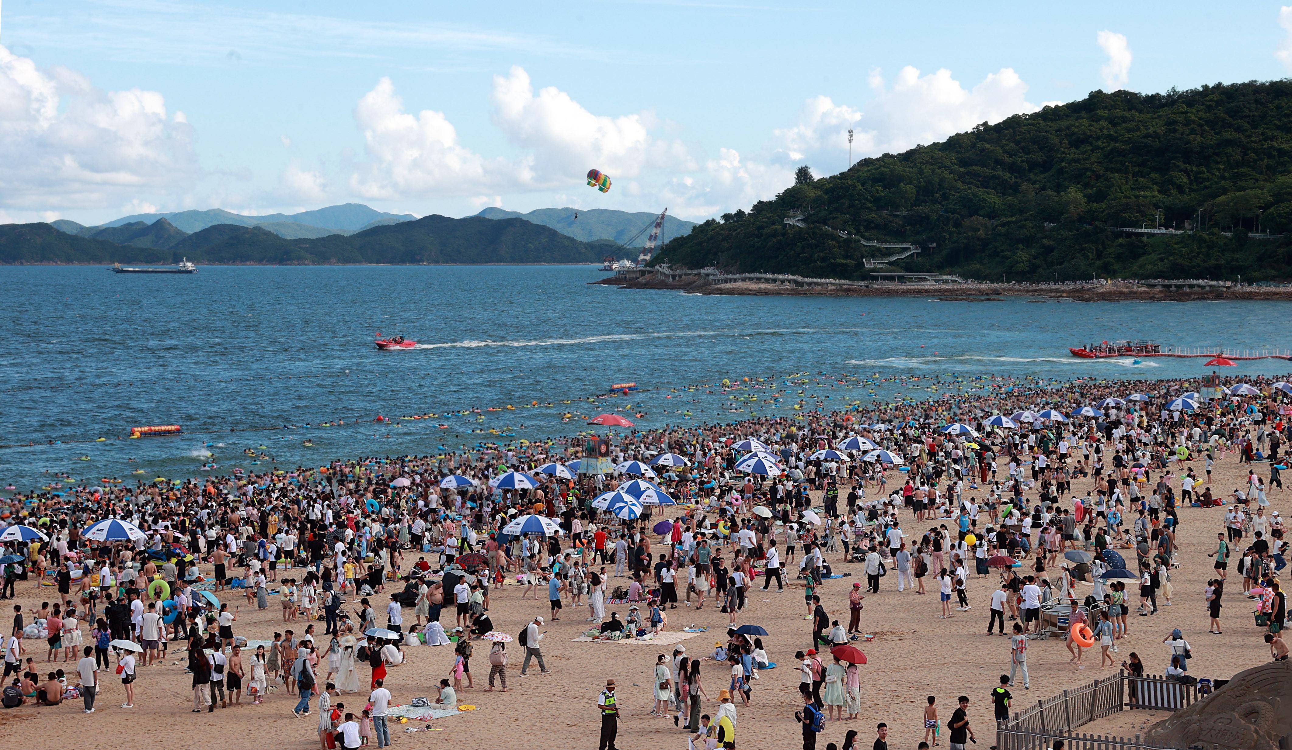 海盐沙滩景点图片