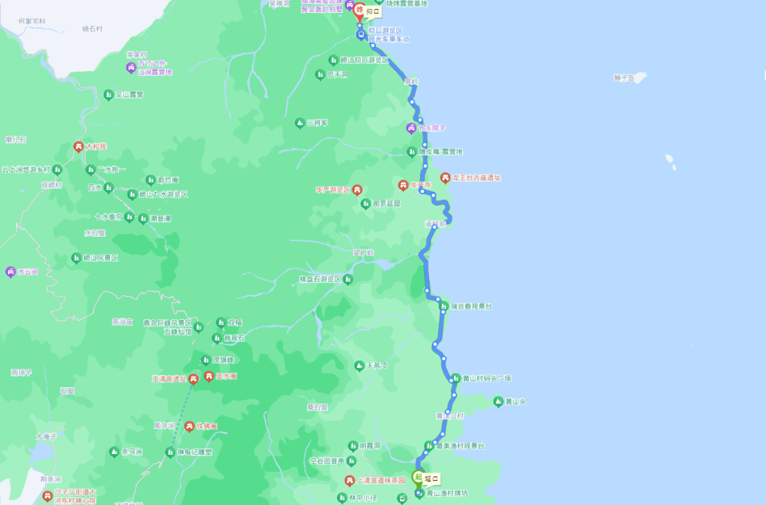 青岛海滨木栈道地图图片