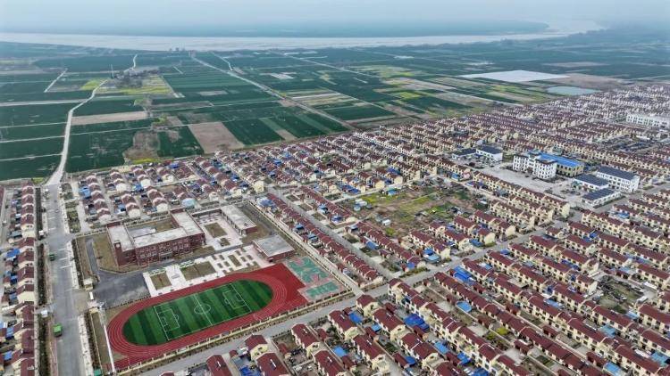 6万黄河滩区群众搬进新家园.2024年4月,东明县长兴集乡王高寨村新貌.