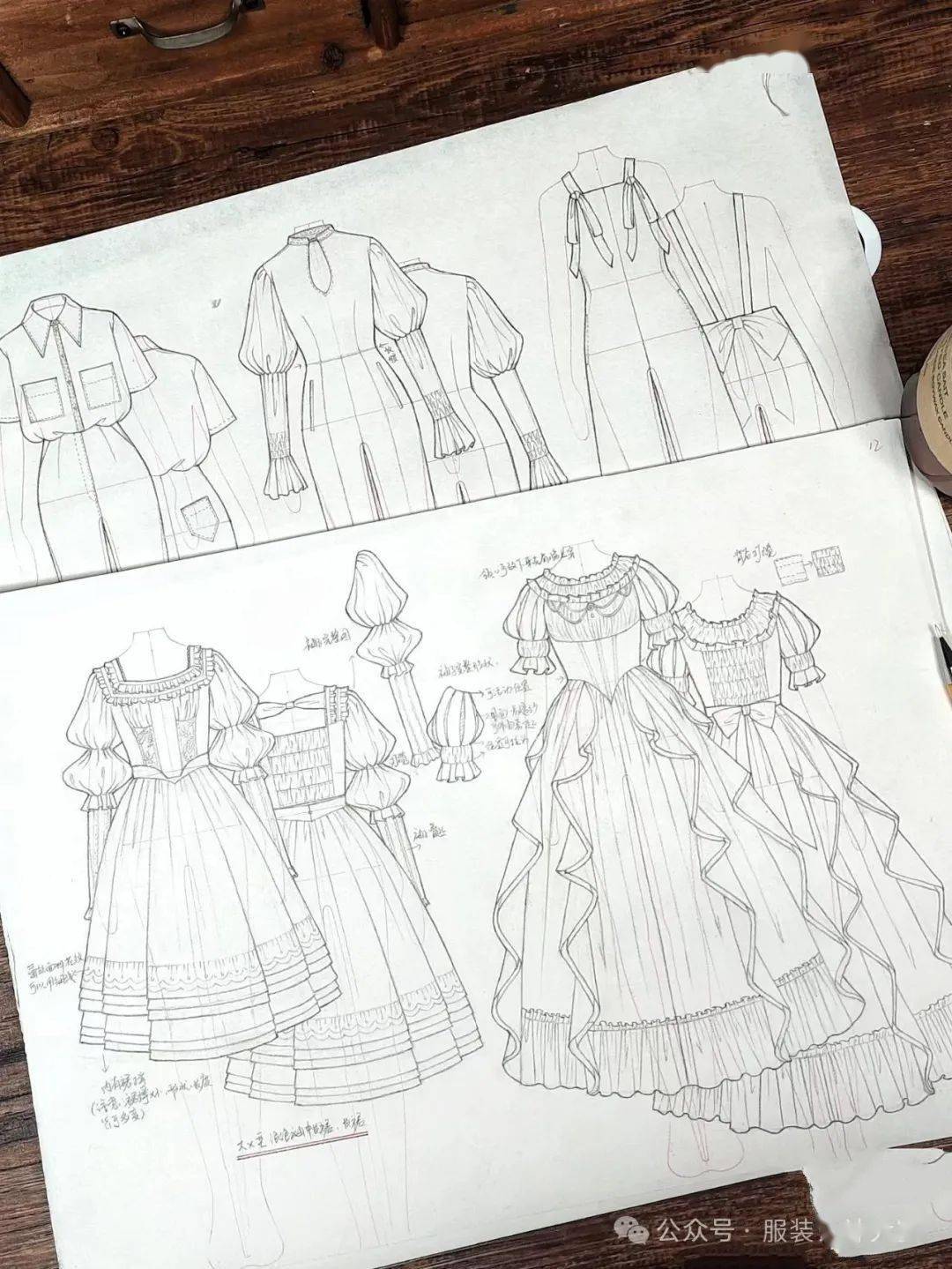 画好服装款式图-从秀场临摹开始!(100款秀场成衣vs款式图 1:1)