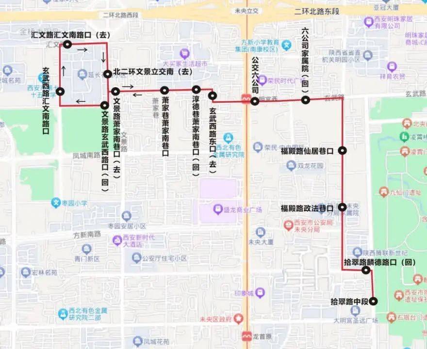 西安公交28路线路线图图片