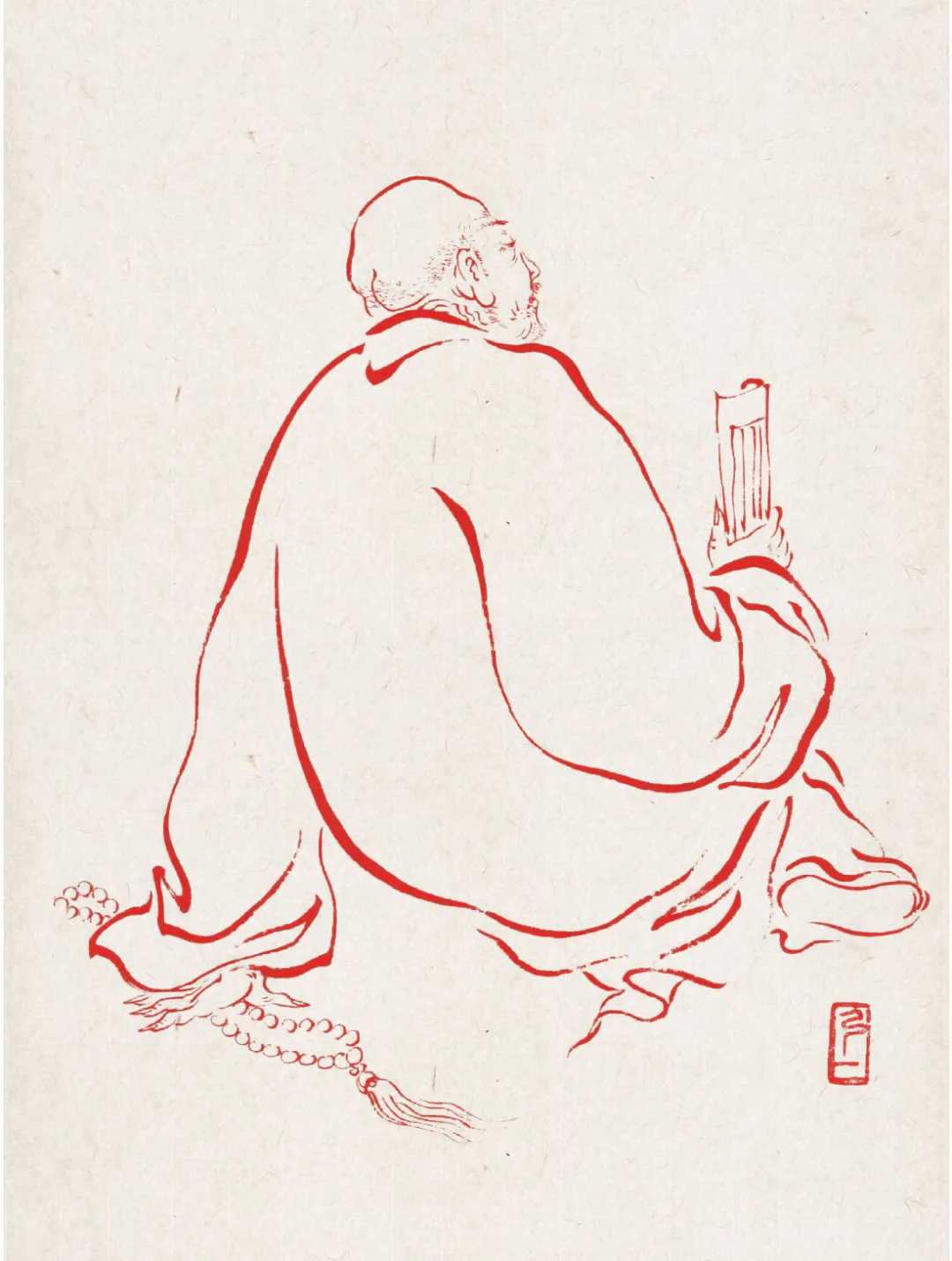 弘一法师:108罗汉图