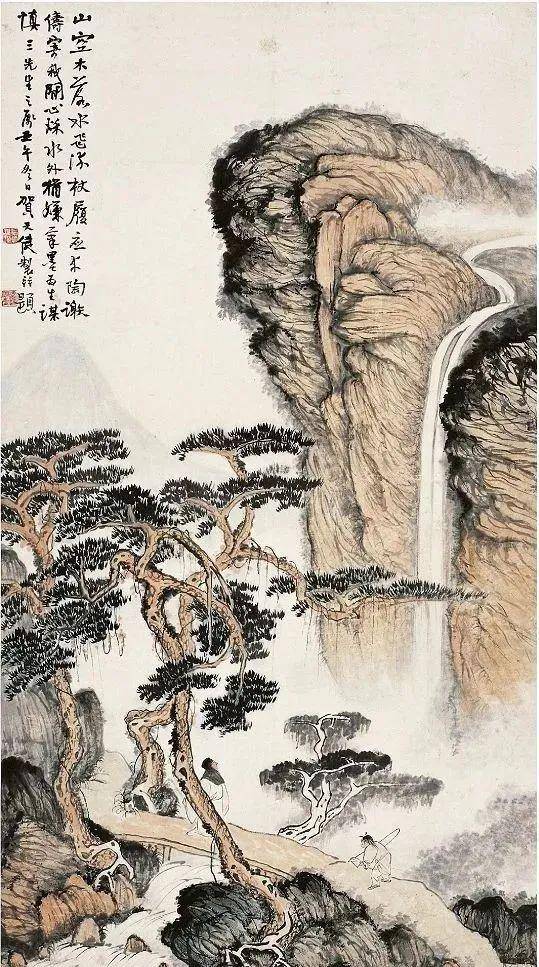 贺天健的山水画,看了还想看!