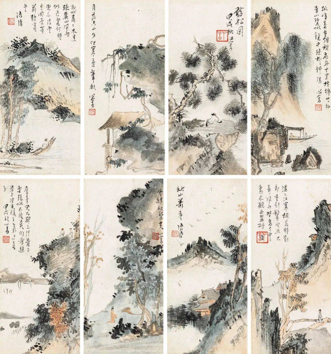 溥儒:秋景山水册