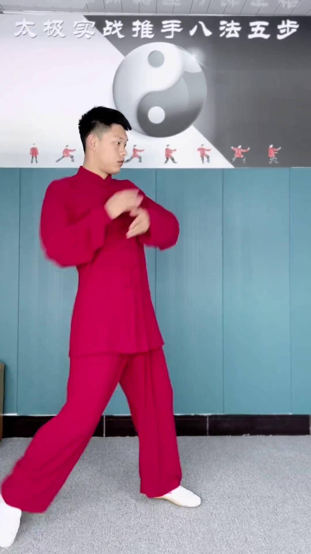 太极拳 太极拳中棚力 八法五步 太极刚柔兼备 虚实结合 阴阳转变 武术 传统武术