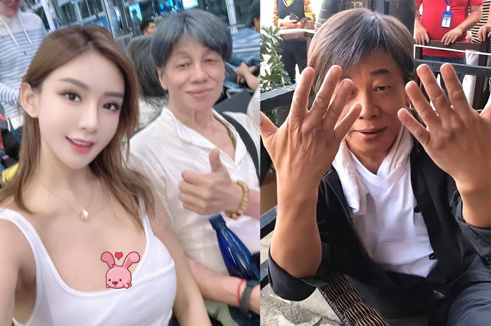 香港影坛最能打的梁小龙,娶小20岁妻子,76岁与网红合照尽显年轻