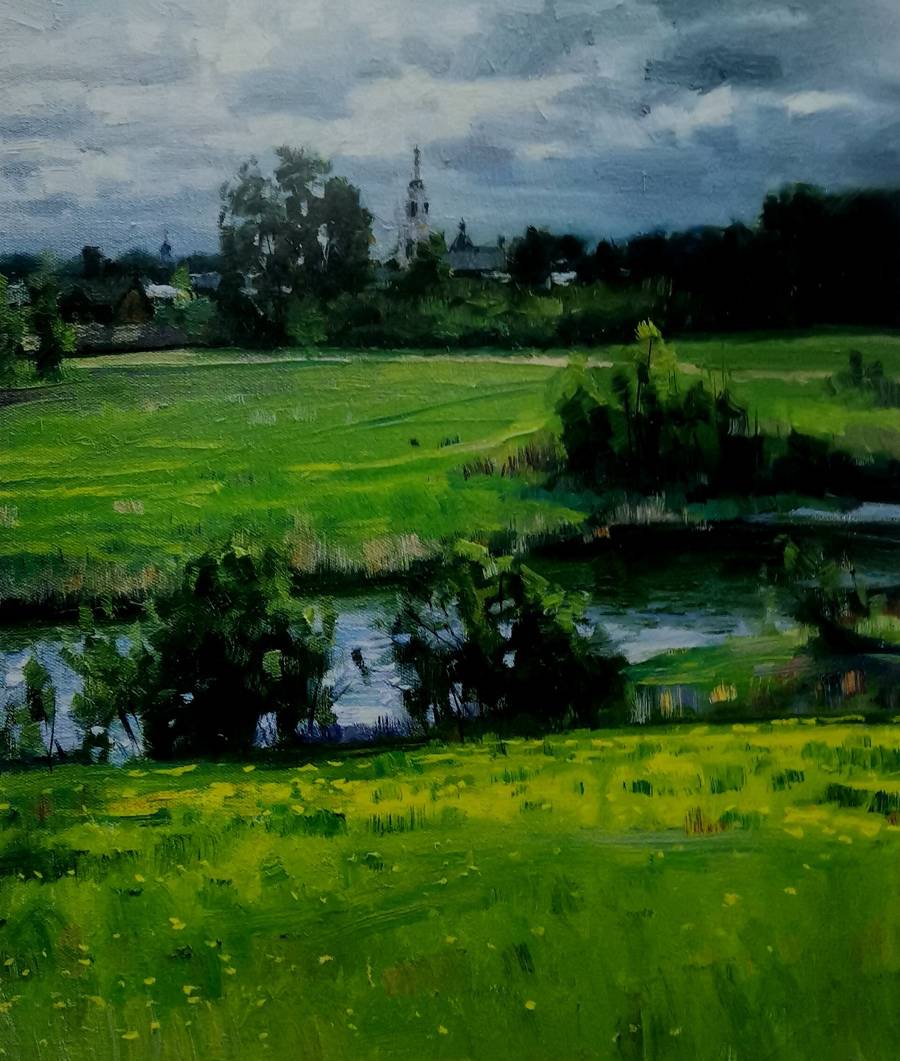 油画家行走中华大地和俄罗斯及部分欧美国家期间创作的近百幅风景写生