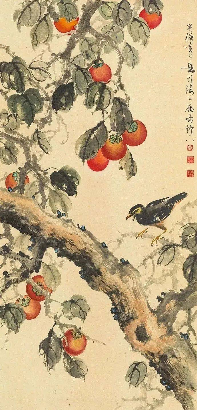 这组秋画,生机盎然,清新秀丽_国画_芥子园_画谱
