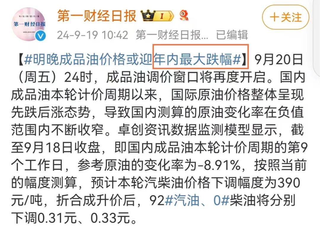 就在今晚，油价创今年最大跌幅！