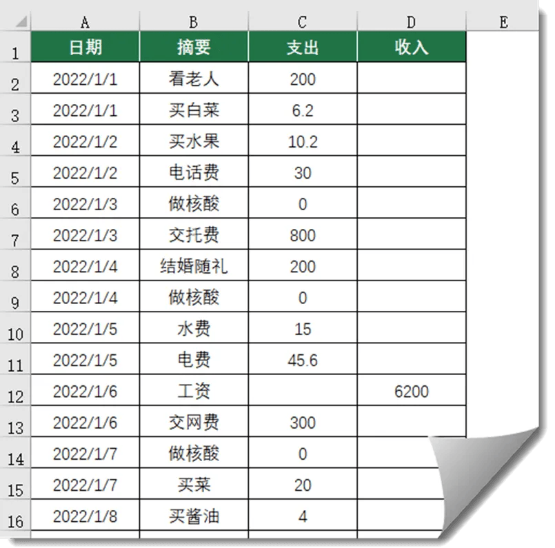 excel计算合计金额