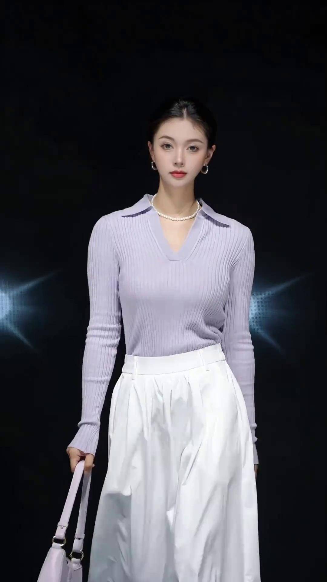 秋天就是针织衫的主场2024早秋时髦主场 ogs时尚秀 米娅穿搭秀 高级的美一定是独立与优雅 优雅大气高级感穿搭