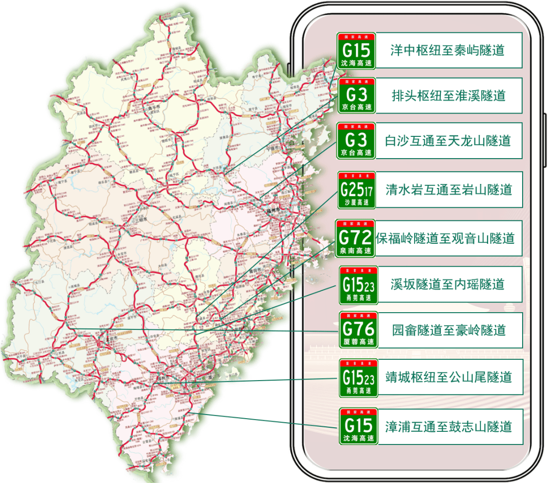 经过这些路段要注意_高速公路_隧道_车流量