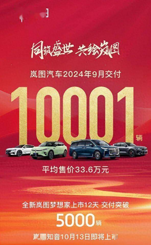 岚图汽车2022年2月销量图片