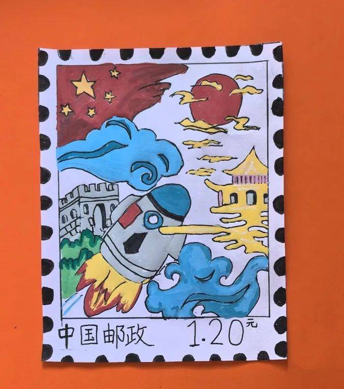 "树叶贴画爱国题材硬笔书法"童心向党"超轻粘土制作在这特殊的节日里