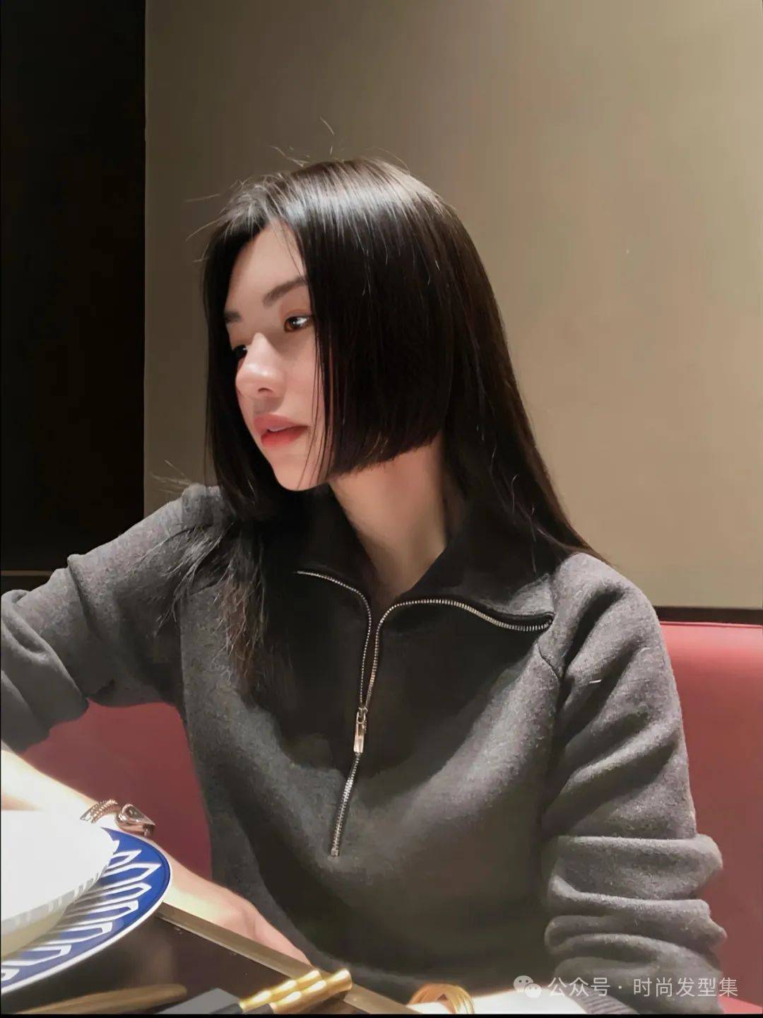 秋款"公主切"._发型_少女_刘海