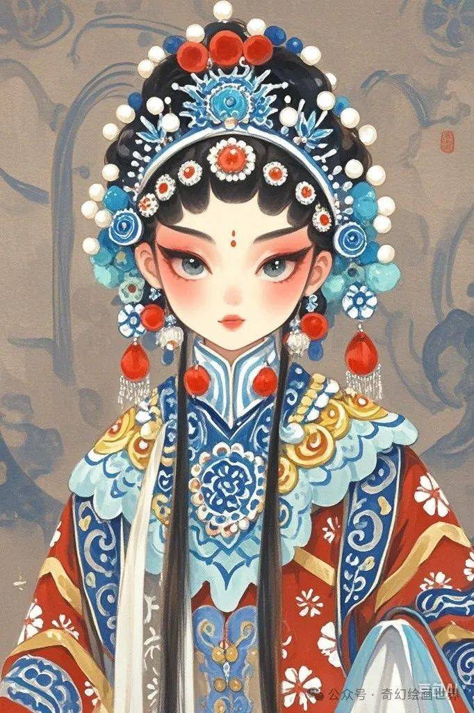可爱的戏曲小花旦