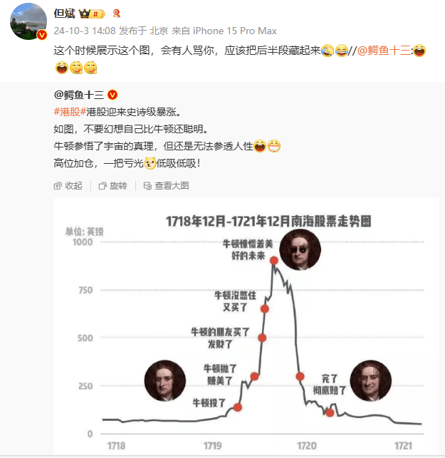 A股回调之际！但斌回应提示A股风险：说大牛市、鼓吹大牛市的当了外资套现的帮凶 我却被骂的狗血淋头、上纲上线！