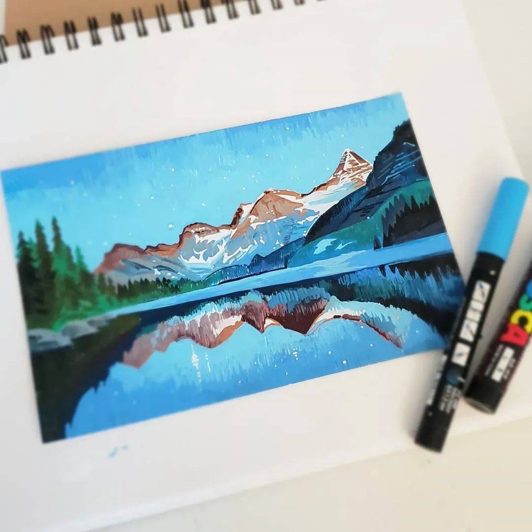 画了1000张明信片!