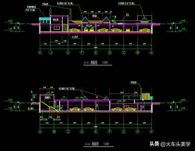 车库·停车场cad施工图合集