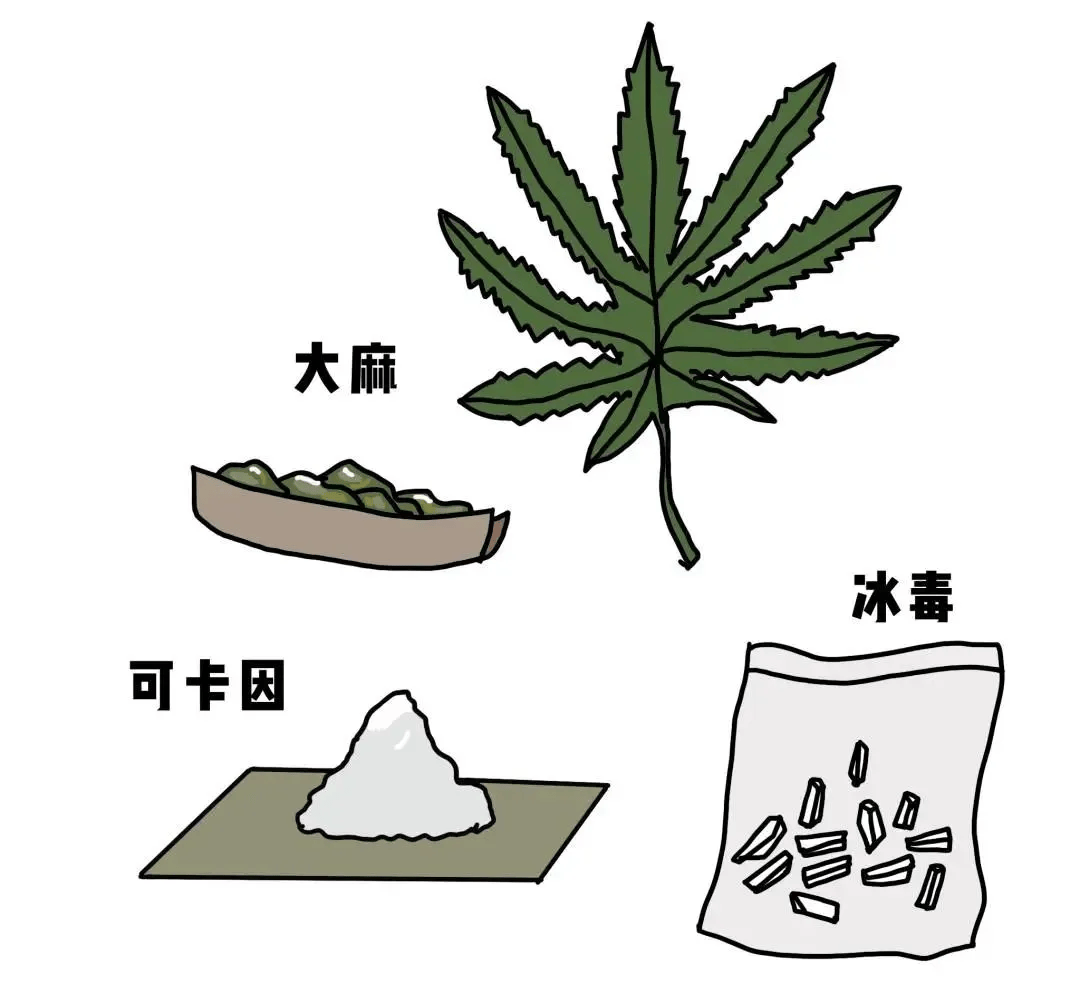 常见毒品漫画图片