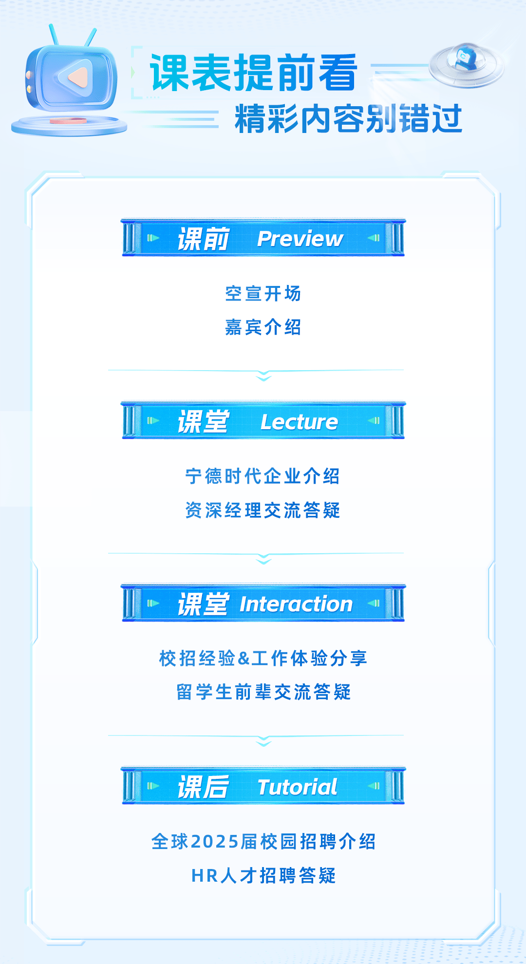 宁德时代2025届全球校招,留学生专属小课堂开课啦!