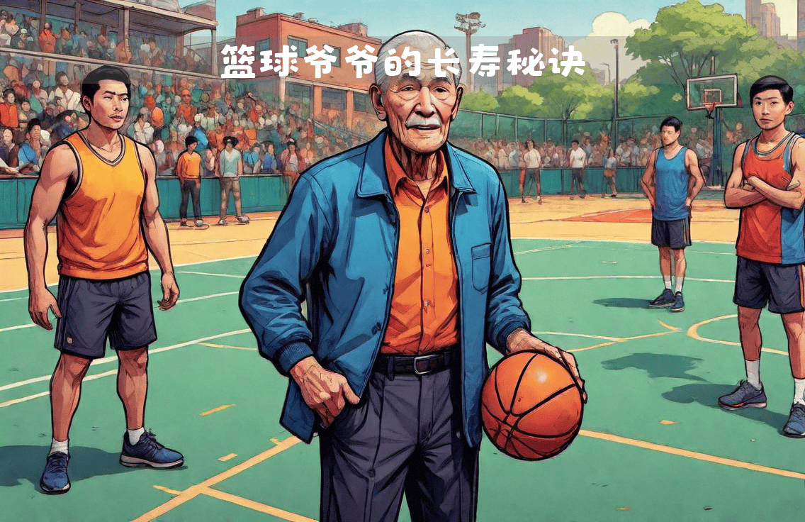 陈老爷爷的勾手投篮精准无比,令人赞叹不