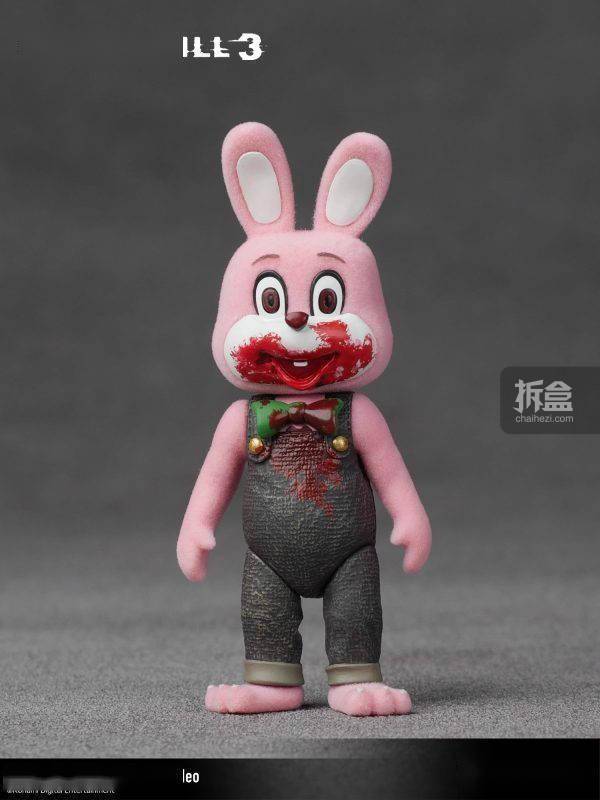 gecco迷你罗比兔子登场!寂静岭3恐怖游戏可动人偶9.5cm
