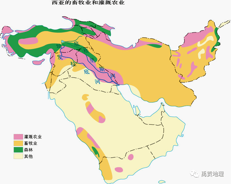 西亚地形气候图图片