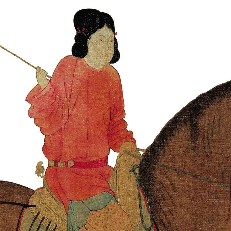 赏《虢国夫人游春图》 看大唐盛世 游春胜景_人物画_唐朝_张萱