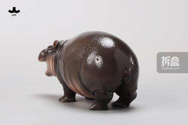 jxk studio 河马幼崽 可爱幼年静态动物模型12寸兵人手办摆件